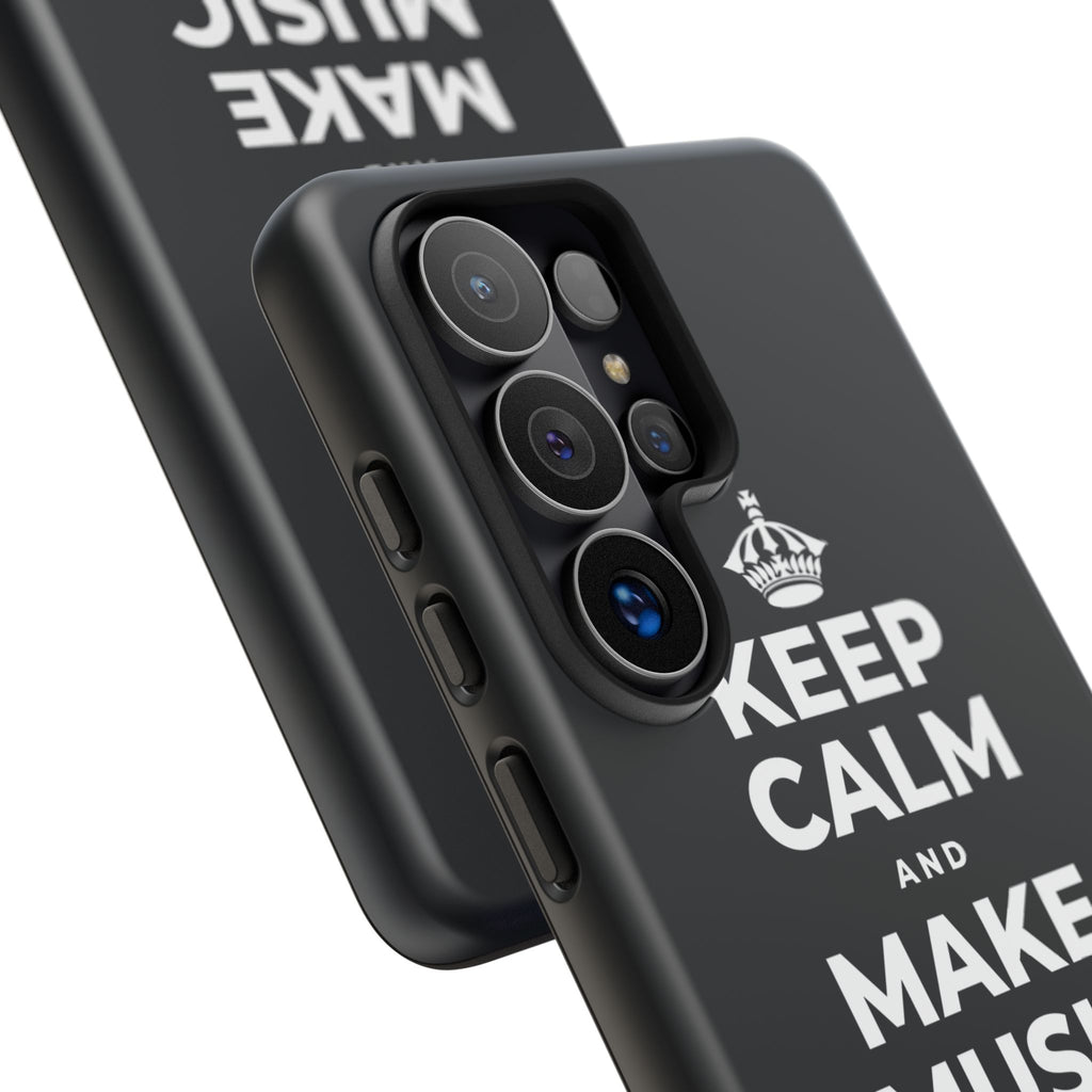 KEEP CALM AND MAKE MUSIC THAT HEALS Phone Case (Dark)