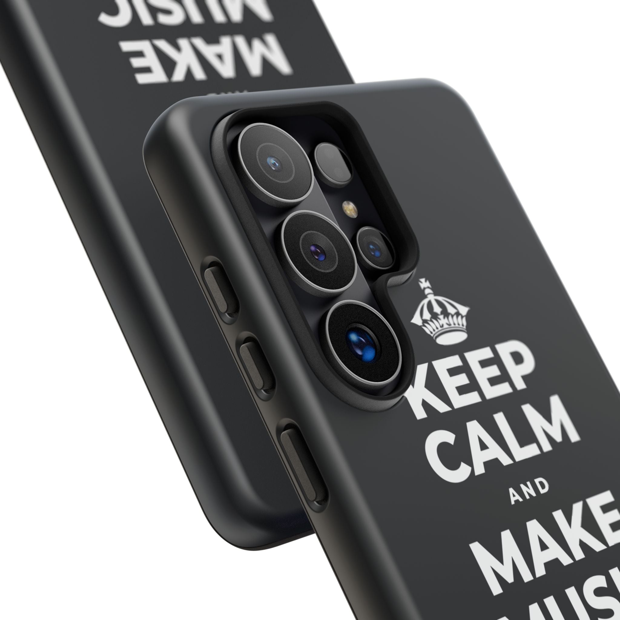 KEEP CALM AND MAKE MUSIC THAT HEALS Phone Case (Dark)