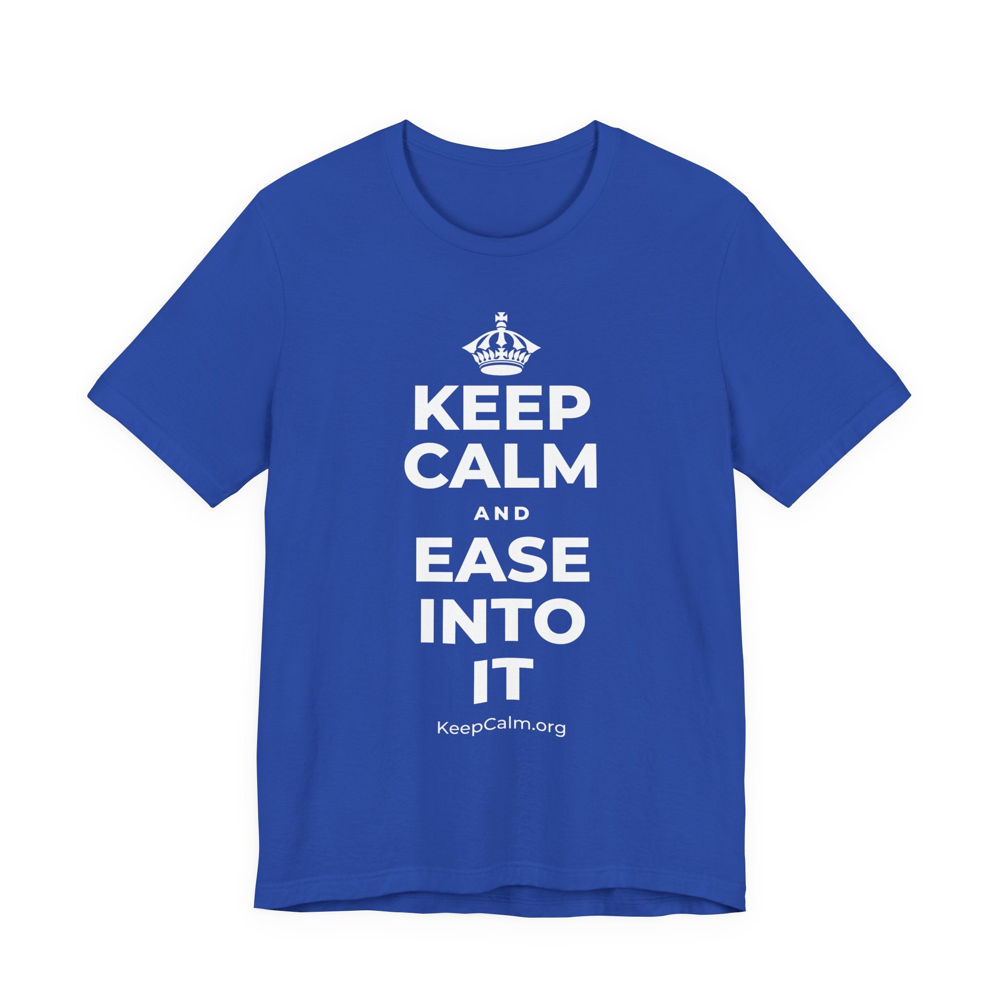 KEEP CALM AND EASE INTO IT T-Shirt (Soft Cream–Heather Mauve)
