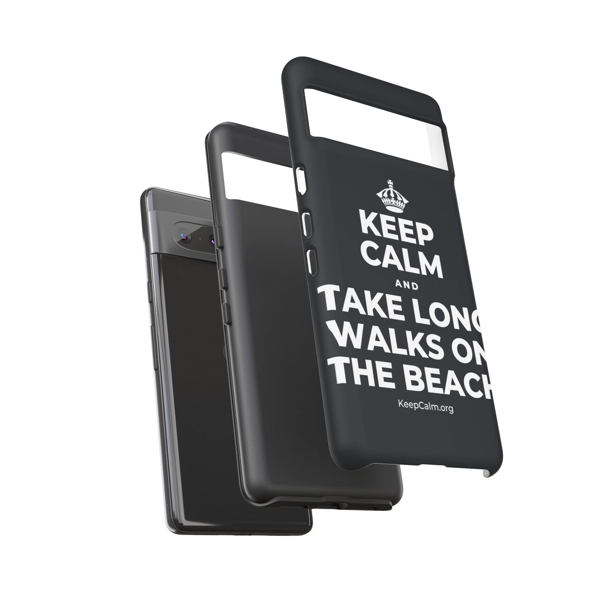 KEEP CALM AND TAKE LONG WALKS ON THE BEACH Phone Case (Dark)