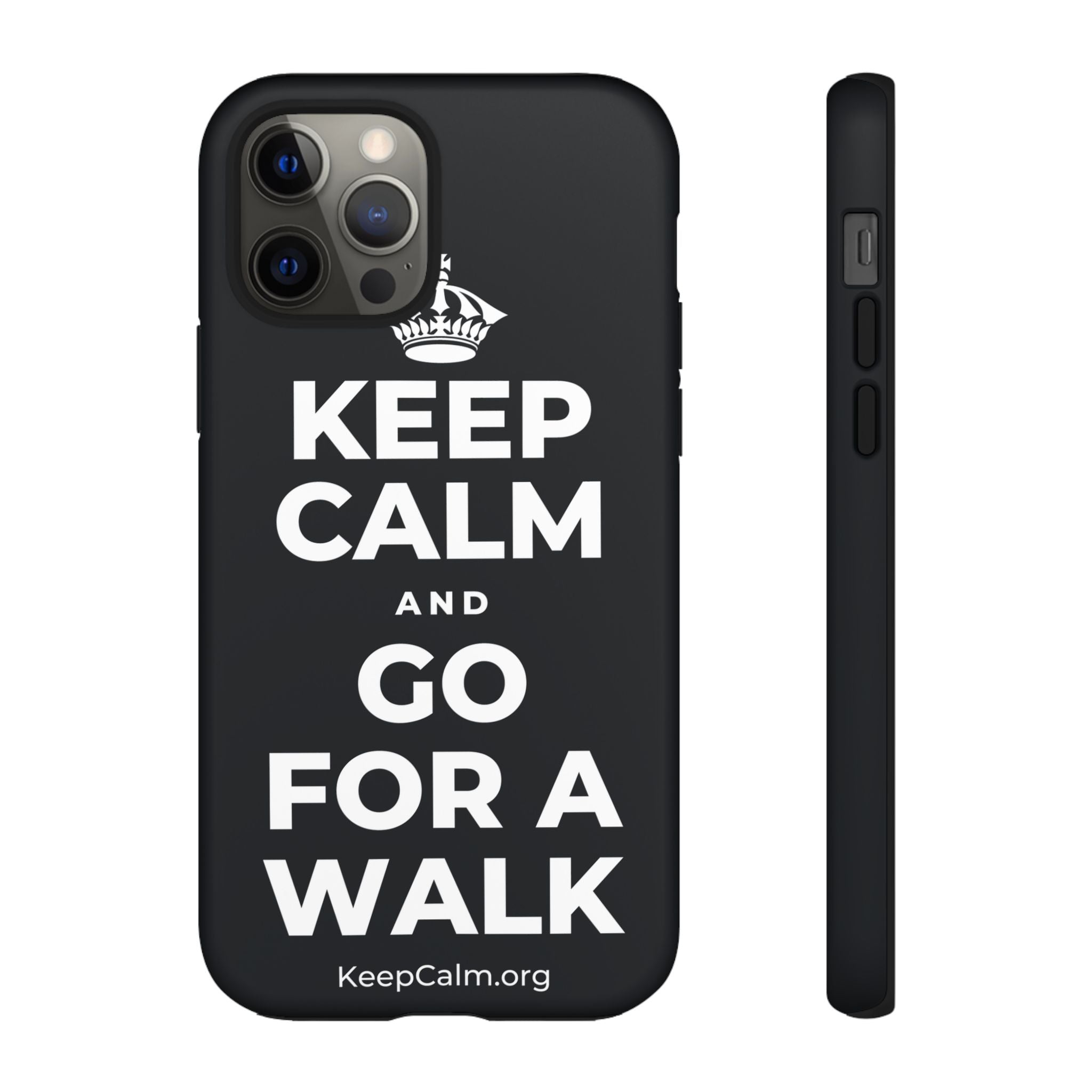 KEEP CALM AND GO FOR A WALK Phone Case (Dark)