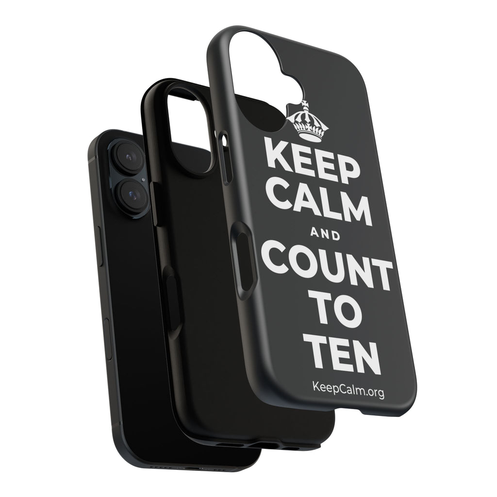 KEEP CALM AND COUNT TO TEN Phone Case (Dark)