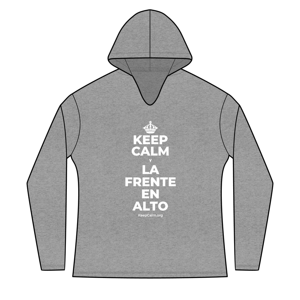 KEEP CALM Y LA FRENTE EN ALTO Women's Long Sleeve Hoodie