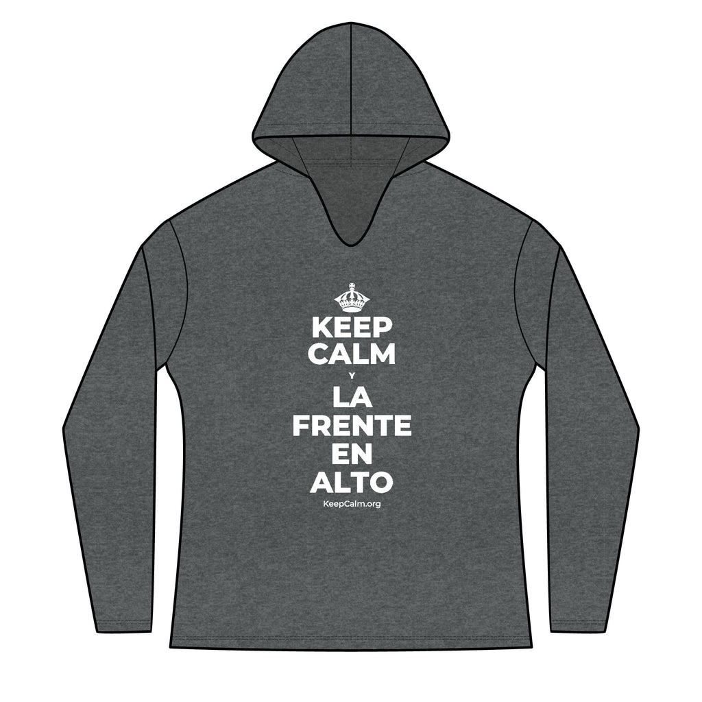 KEEP CALM Y LA FRENTE EN ALTO Women's Long Sleeve Hoodie