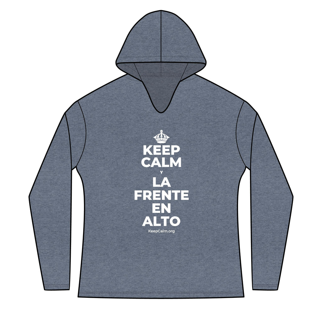 KEEP CALM Y LA FRENTE EN ALTO Women's Long Sleeve Hoodie