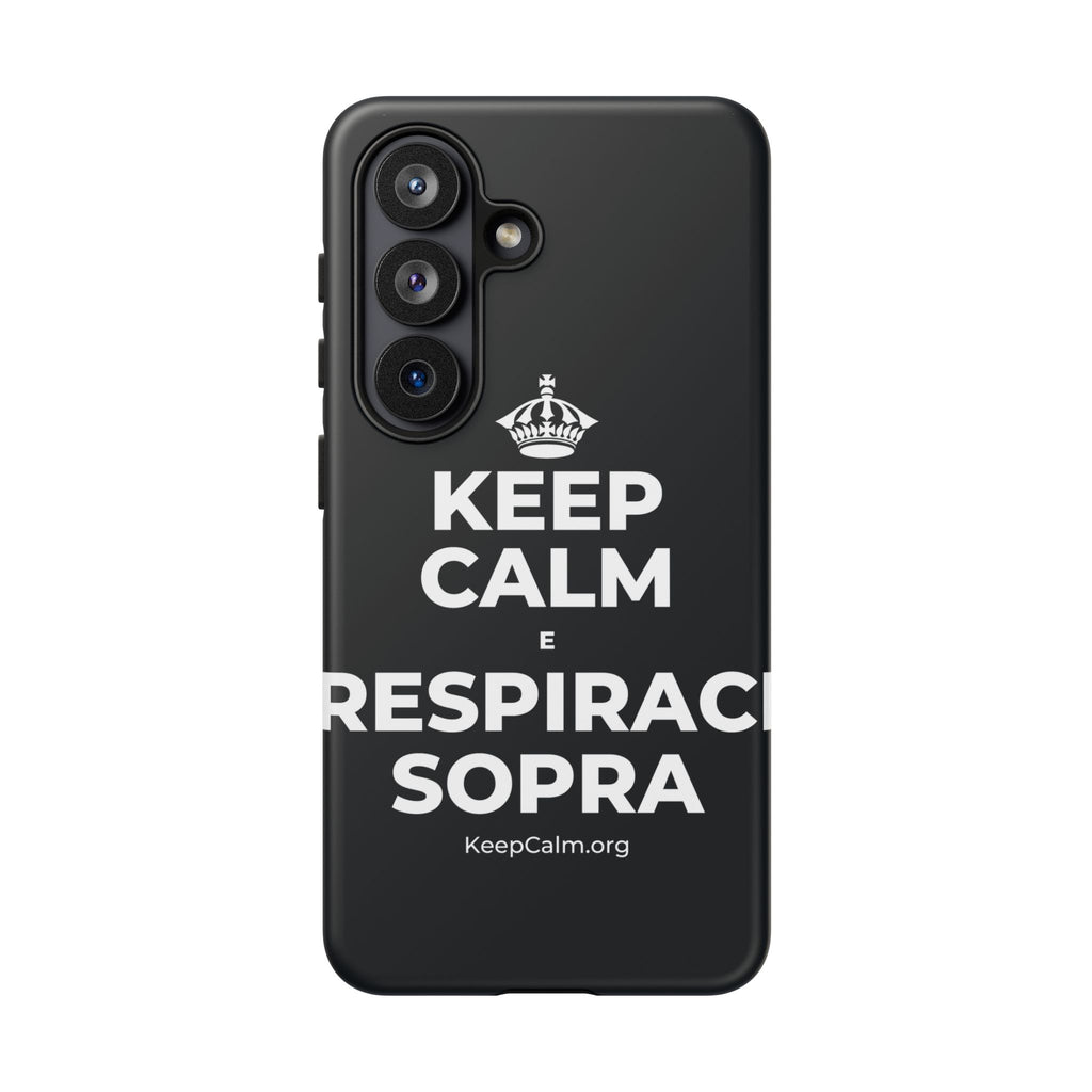 KEEP CALM E RESPIRACI SOPRA Phone Case (Dark)