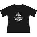 KEEP CALM AND TAKE THE VICTORY LAP Women's Raglan Tee