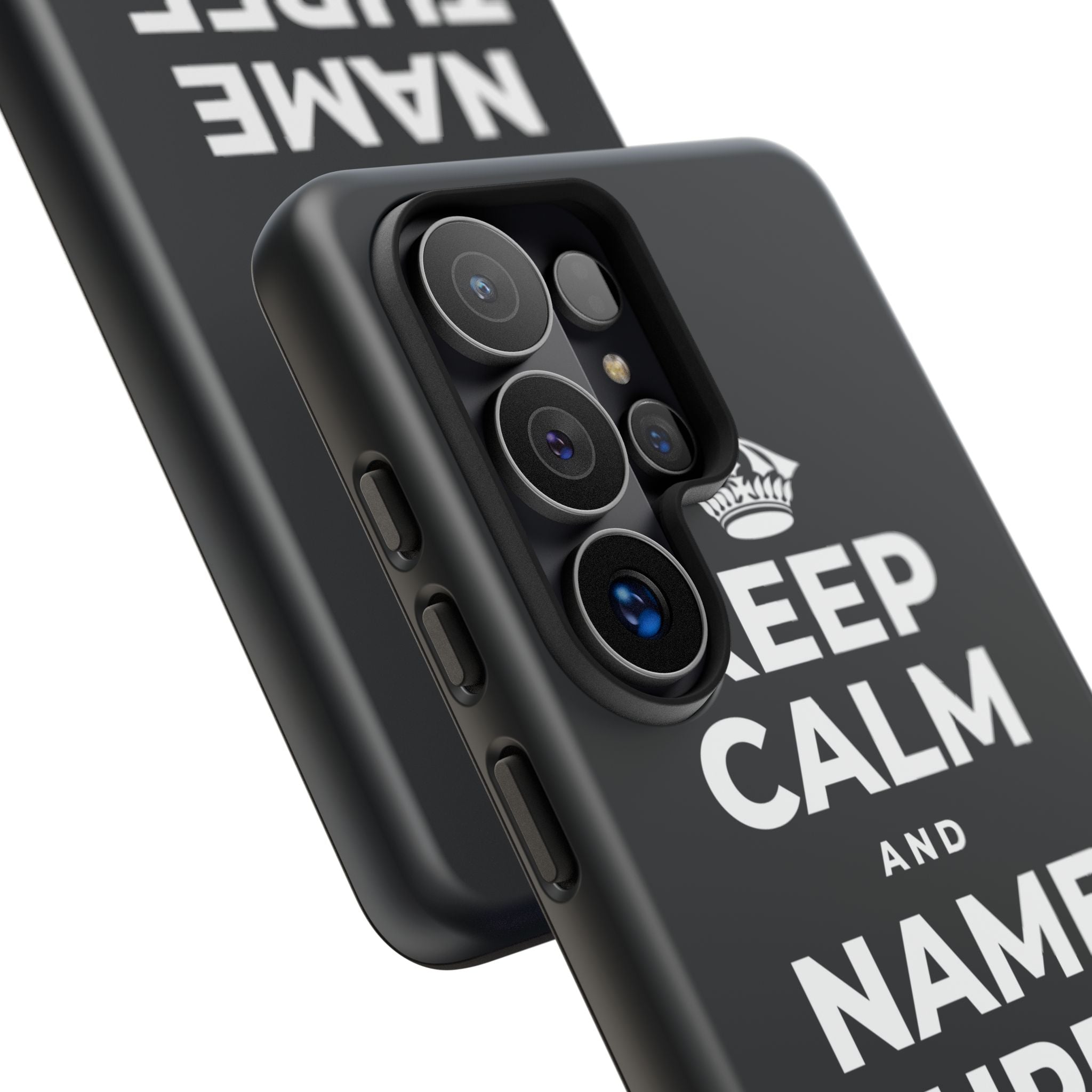 KEEP CALM AND NAME THREE GOOD THINGS Phone Case (Dark)
