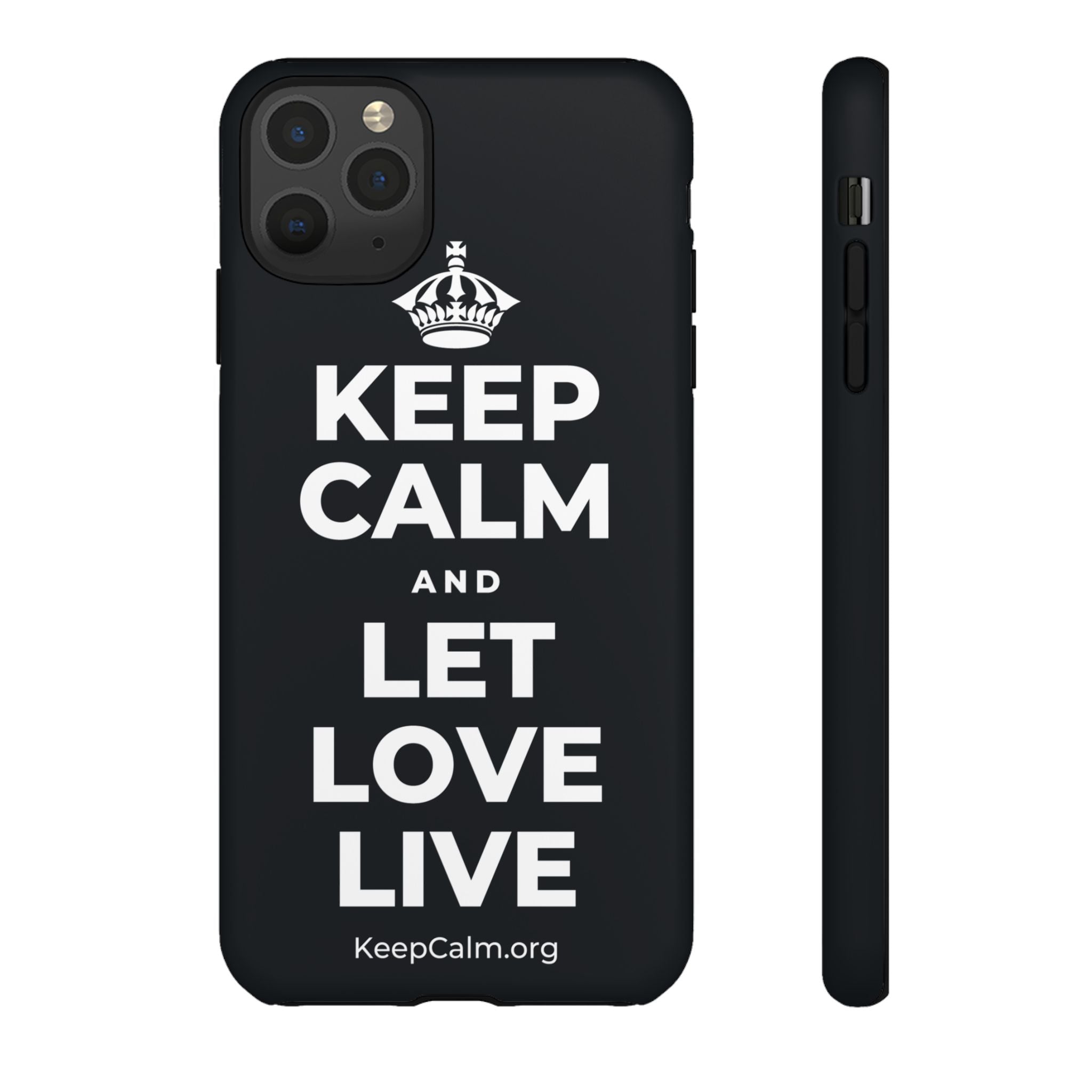 KEEP CALM AND LET LOVE LIVE Phone Case (Dark)