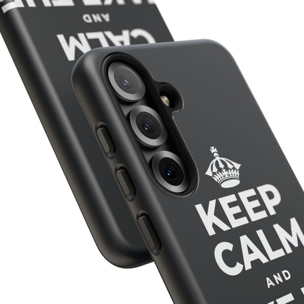 KEEP CALM AND TAKE THE SHOT Phone Case (Dark)