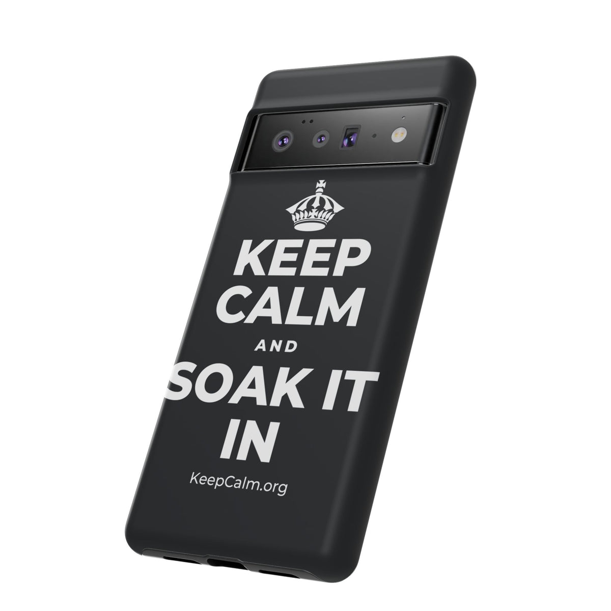 KEEP CALM AND SOAK IT IN Phone Case (Dark)