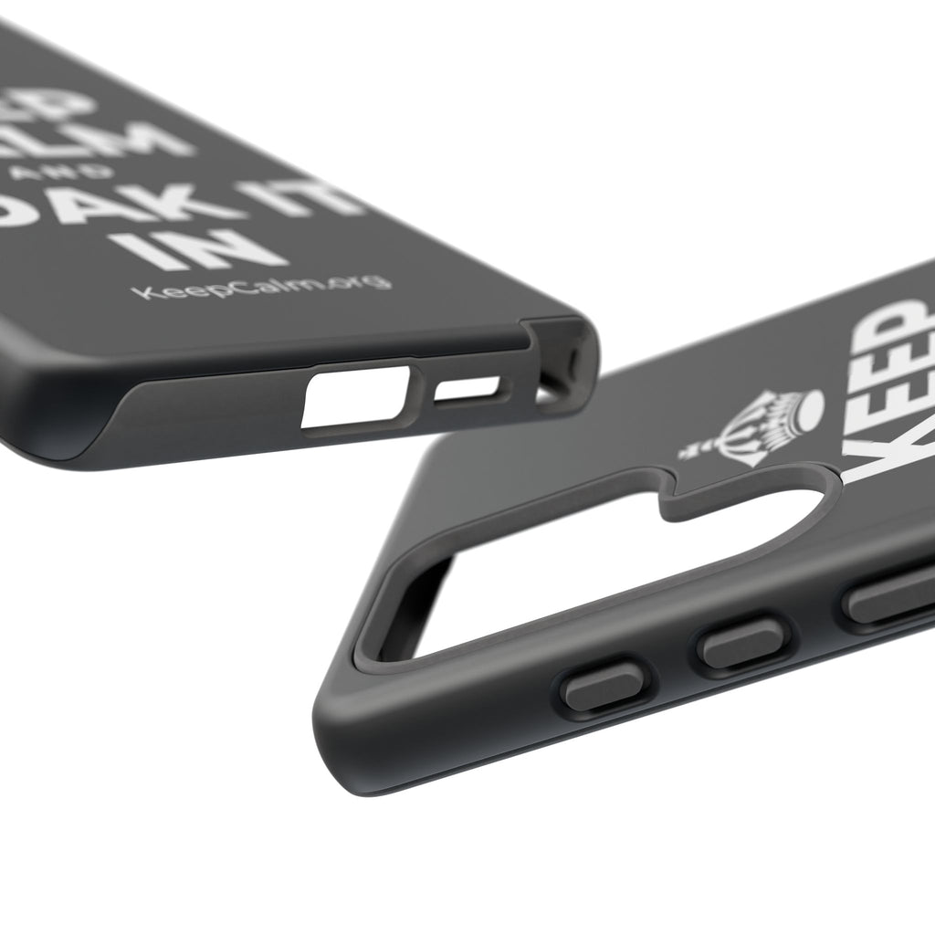 KEEP CALM AND SOAK IT IN Phone Case (Dark)