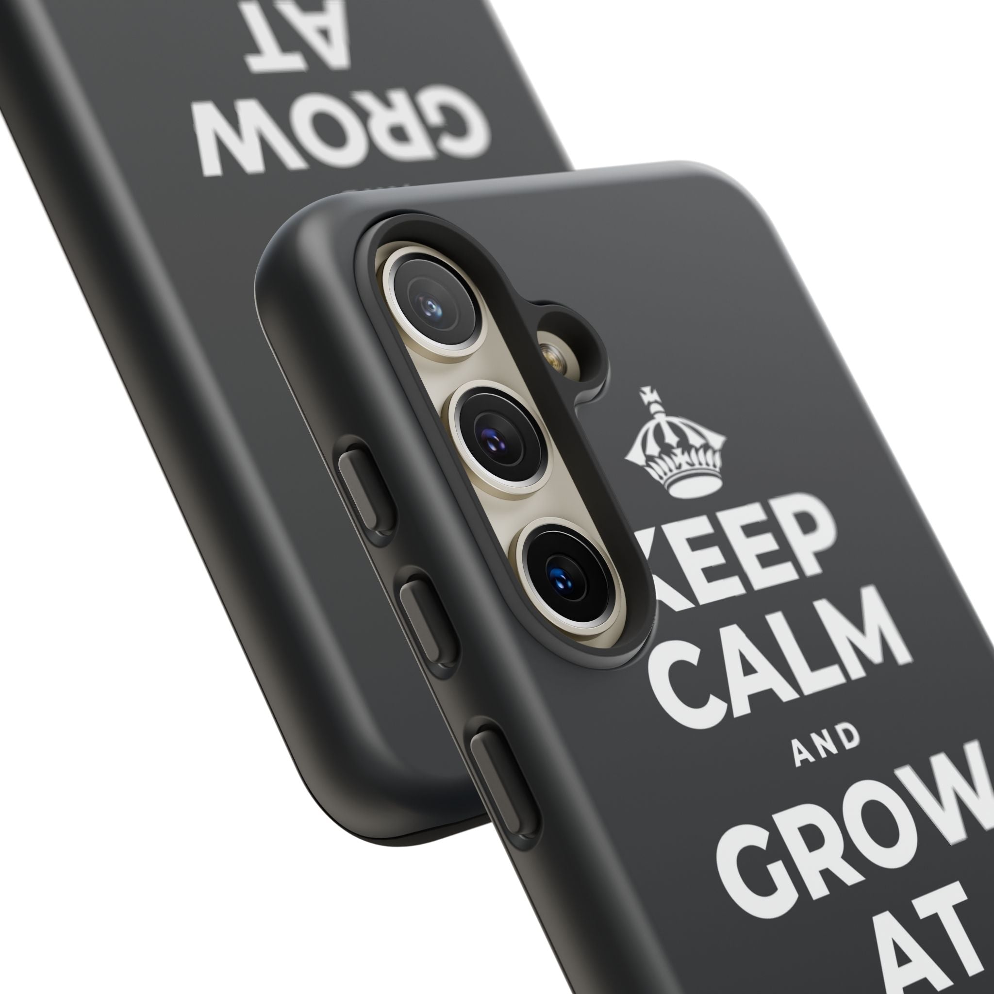 KEEP CALM AND GROW AT YOUR OWN PACE Phone Case (Dark)