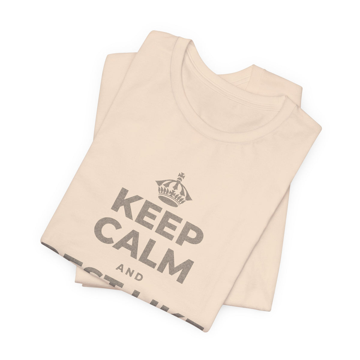 KEEP CALM AND REST LIKE THE SEASON T-Shirt (Soft Cream–Heather Mauve)