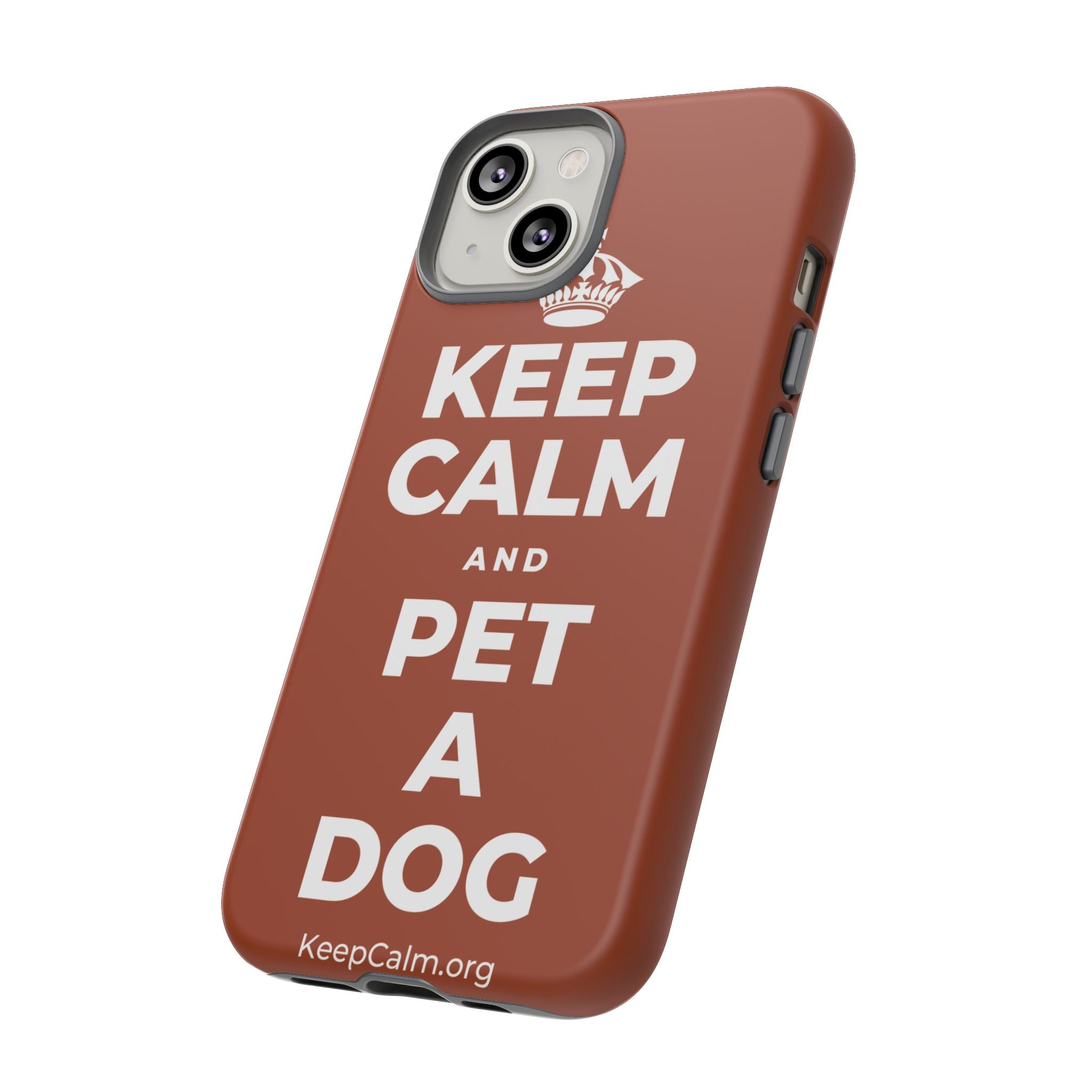 KEEP CALM AND PET A DOG Phone Case