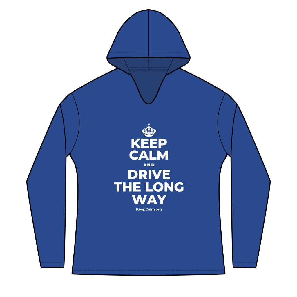 KEEP CALM AND DRIVE THE LONG WAY Women's Long Sleeve Hoodie