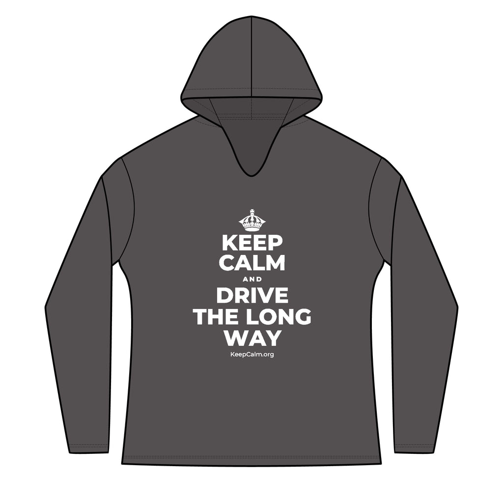 KEEP CALM AND DRIVE THE LONG WAY Women's Long Sleeve Hoodie