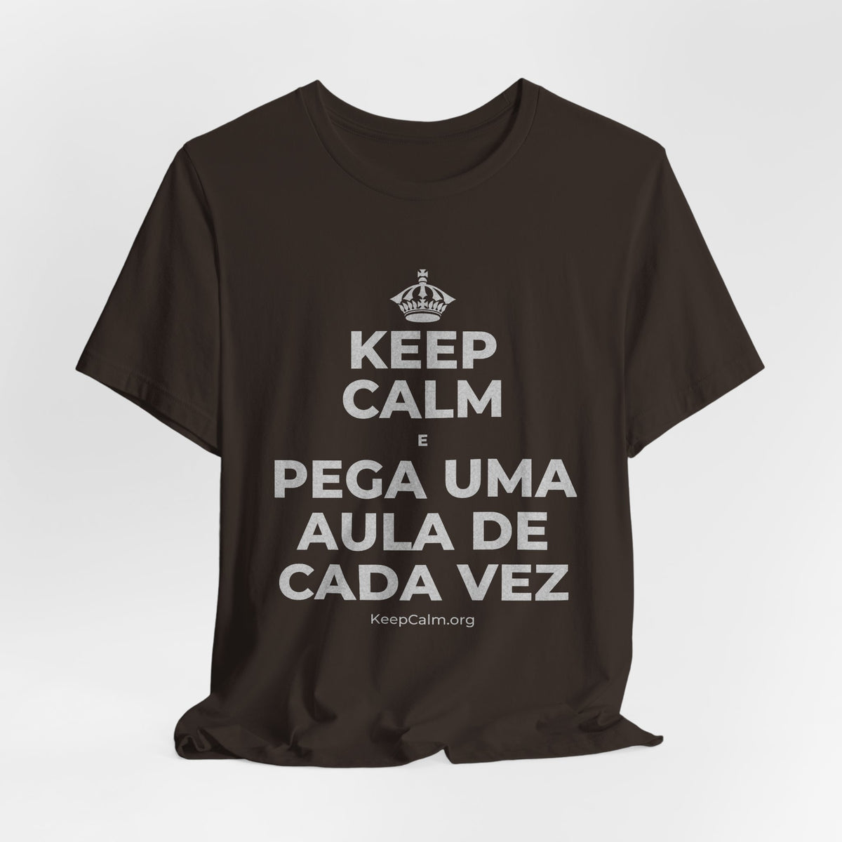 KEEP CALM E PEGA UMA AULA DE CADA VEZ T-Shirt (Soft Cream–Heather Mauve)