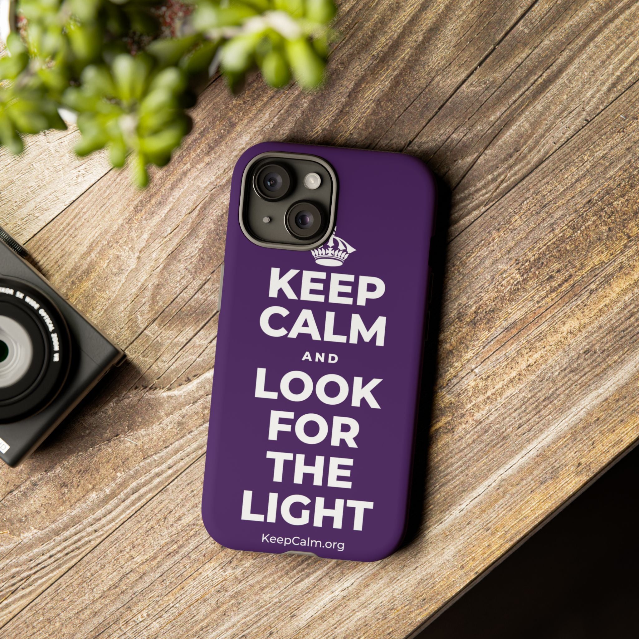 KEEP CALM AND LOOK FOR THE LIGHT Phone Case