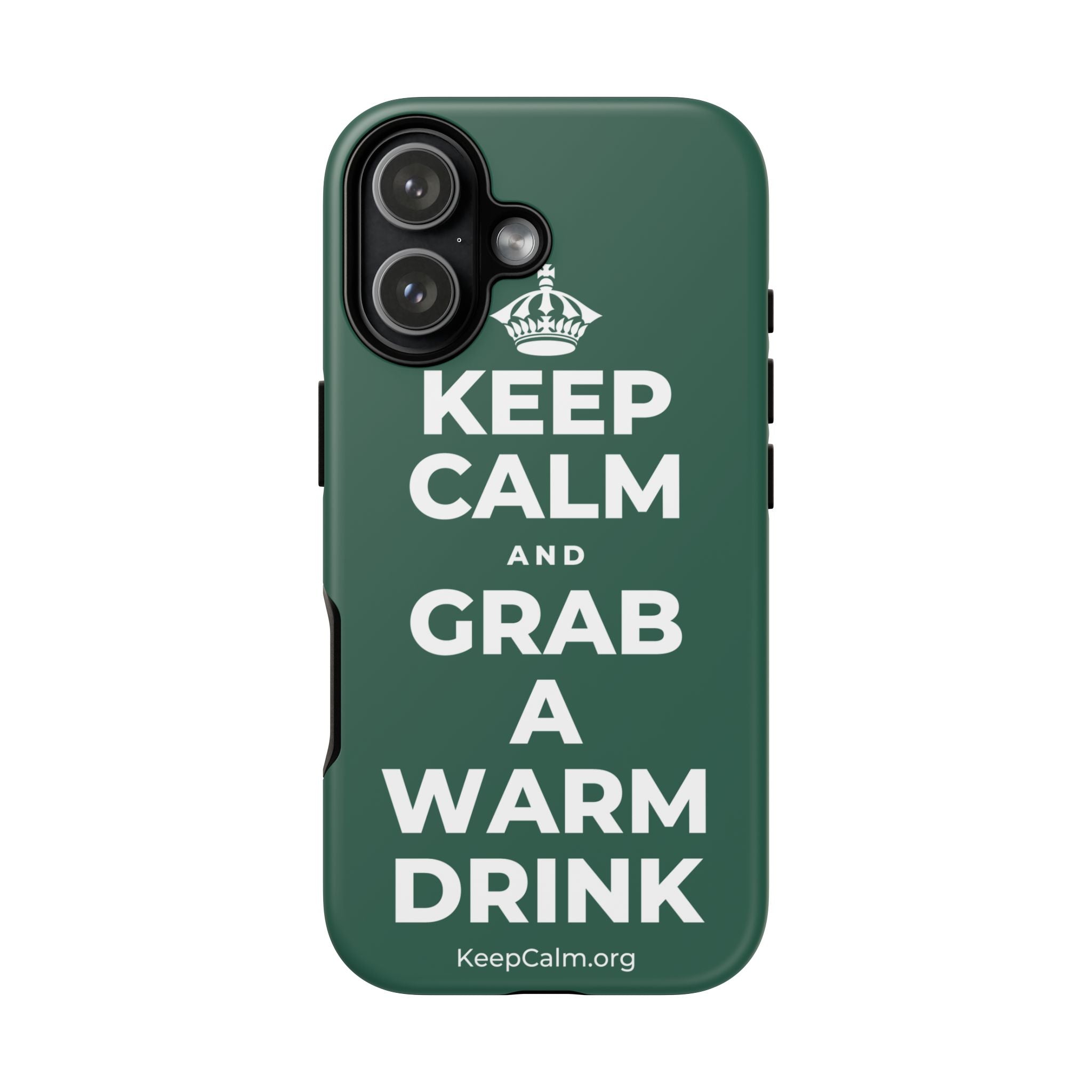 KEEP CALM AND GRAB A WARM DRINK Phone Case