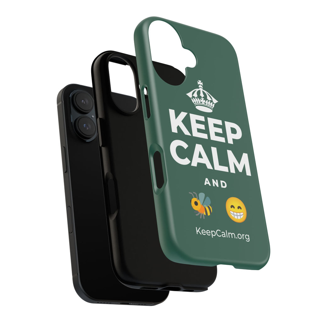 KEEP CALM AND BEE HAPPY Phone Case