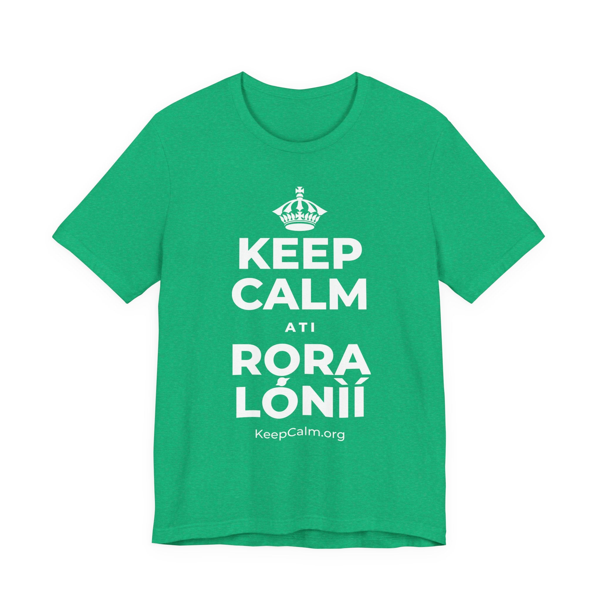 KEEP CALM ATI RỌRA LÓNÌÍ T-Shirt (Baby Blue–Silver)