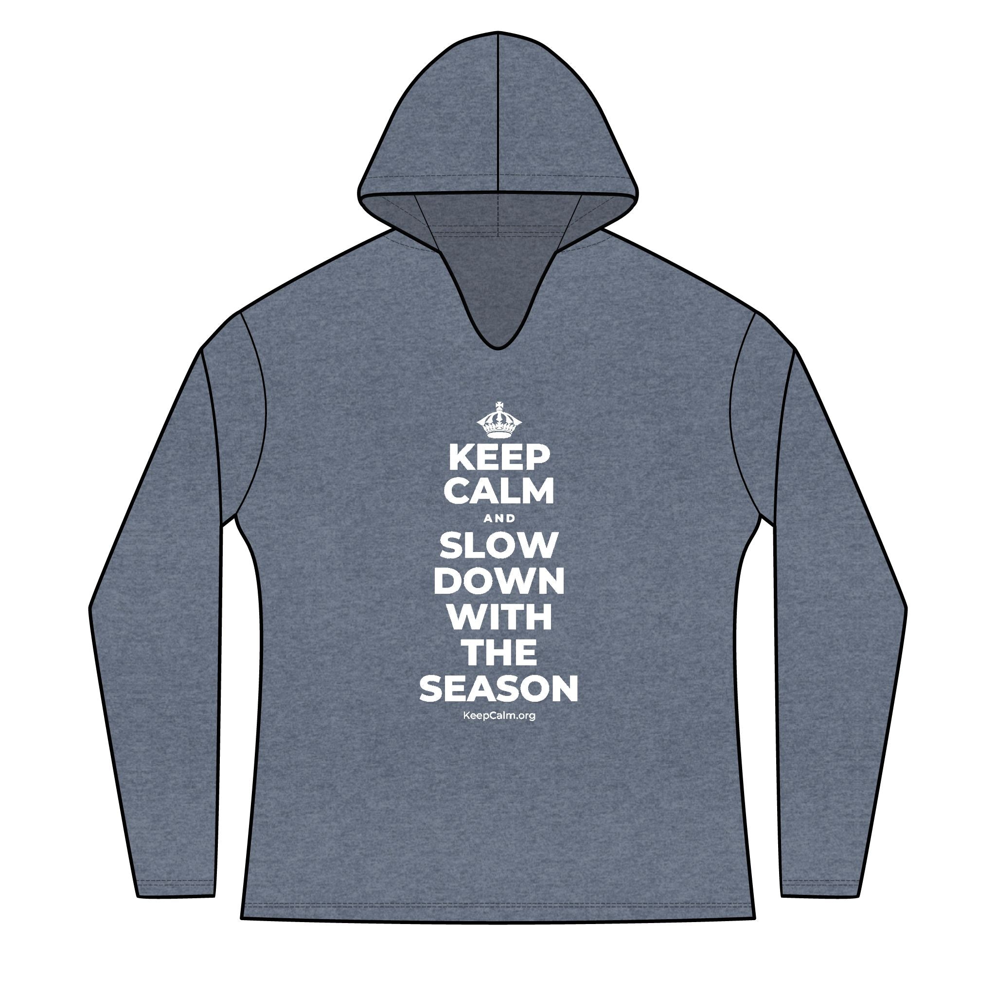 KEEP CALM AND SLOW DOWN WITH THE SEASON Women's Long Sleeve Hoodie