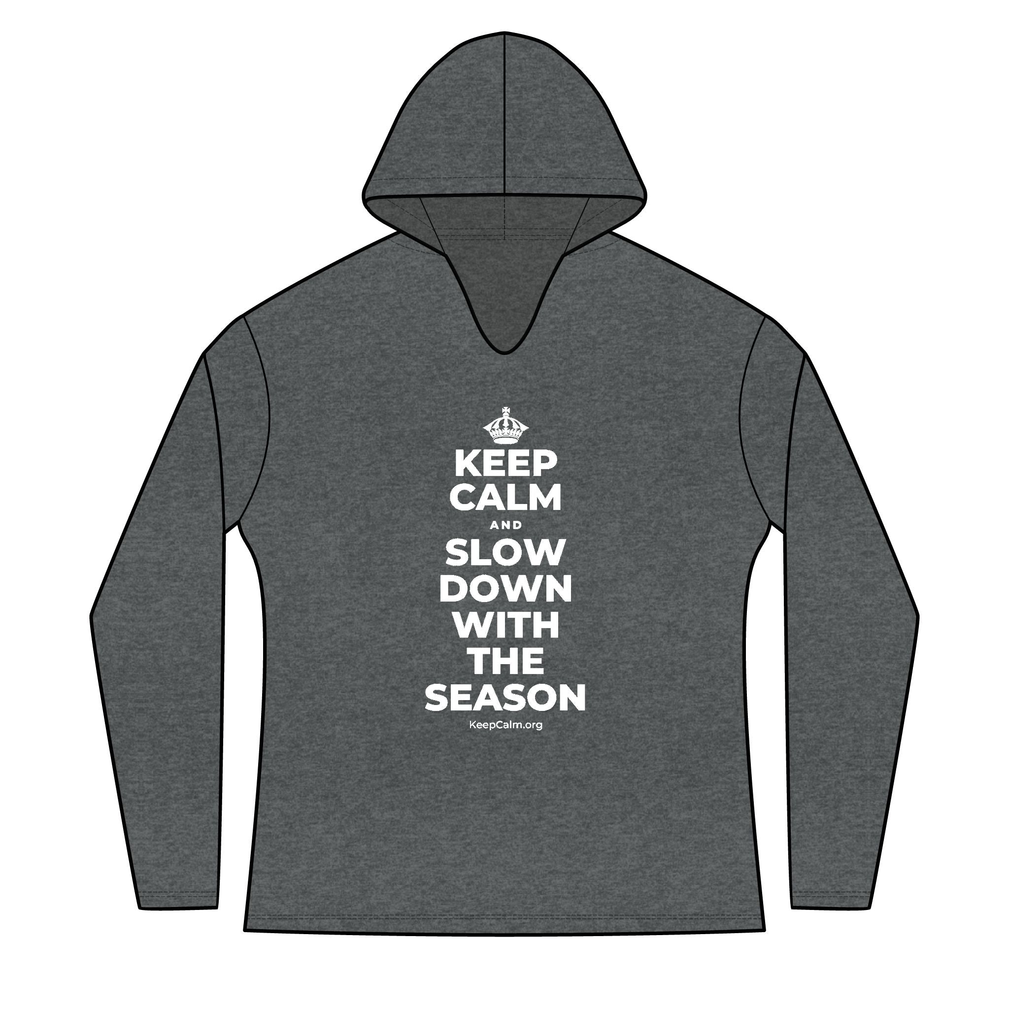 KEEP CALM AND SLOW DOWN WITH THE SEASON Women's Long Sleeve Hoodie