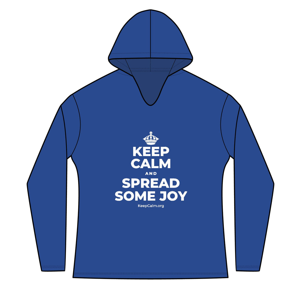 KEEP CALM AND SPREAD SOME JOY Women's Long Sleeve Hoodie
