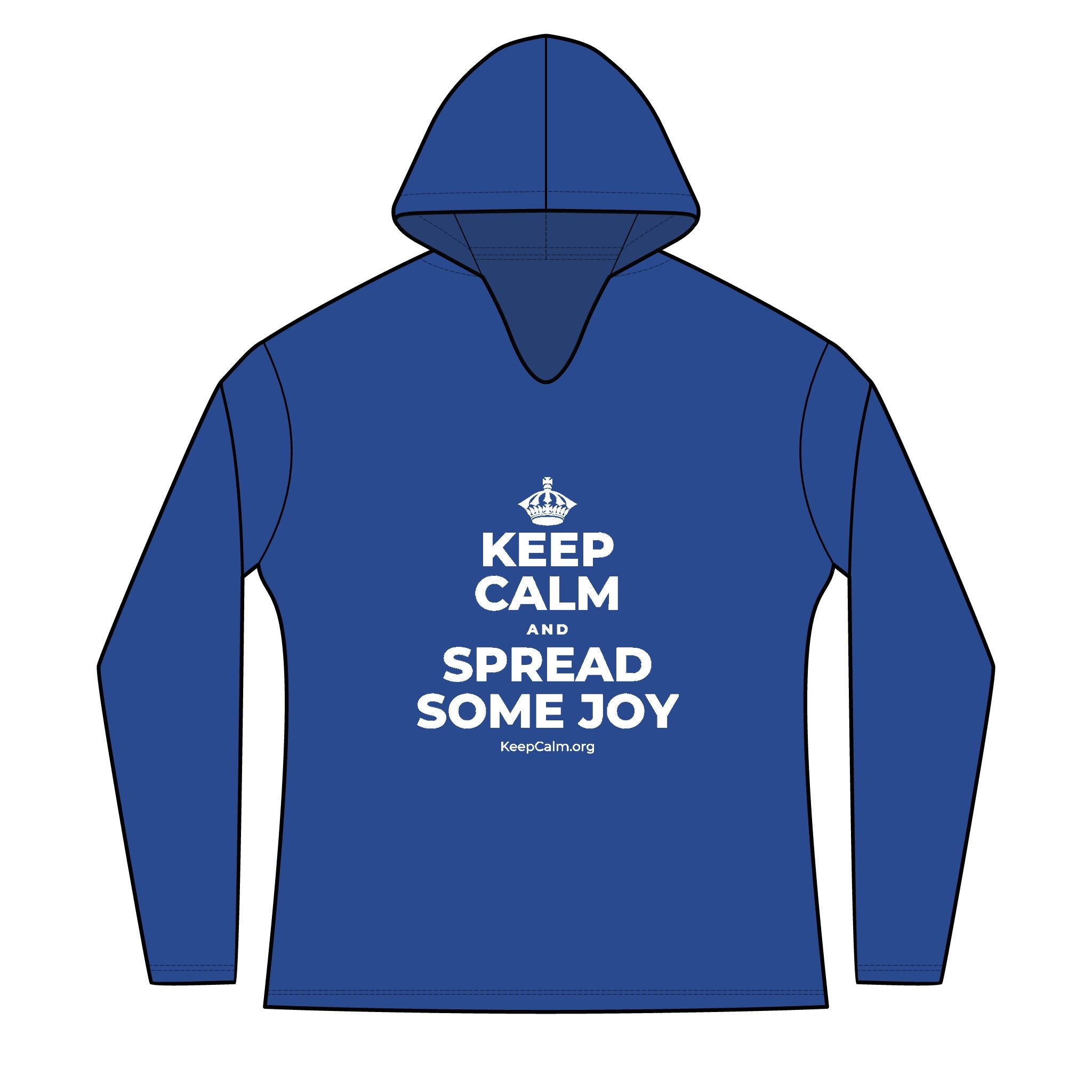 KEEP CALM AND SPREAD SOME JOY Women's Long Sleeve Hoodie