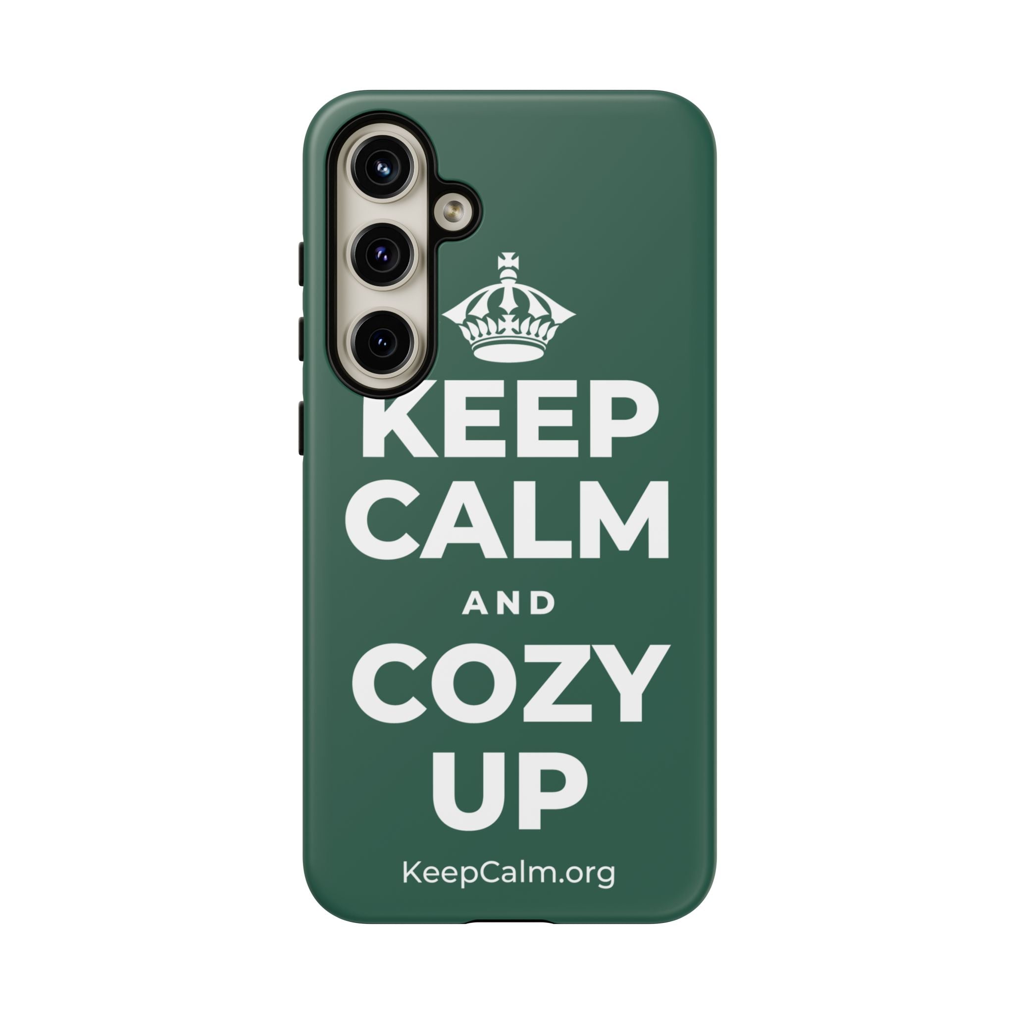 KEEP CALM AND COZY UP Phone Case