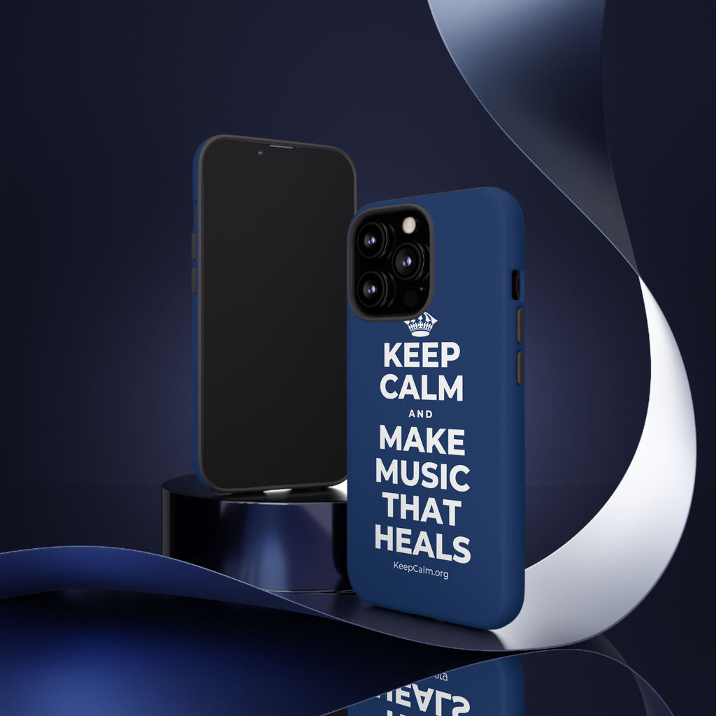 KEEP CALM AND MAKE MUSIC THAT HEALS Phone Case