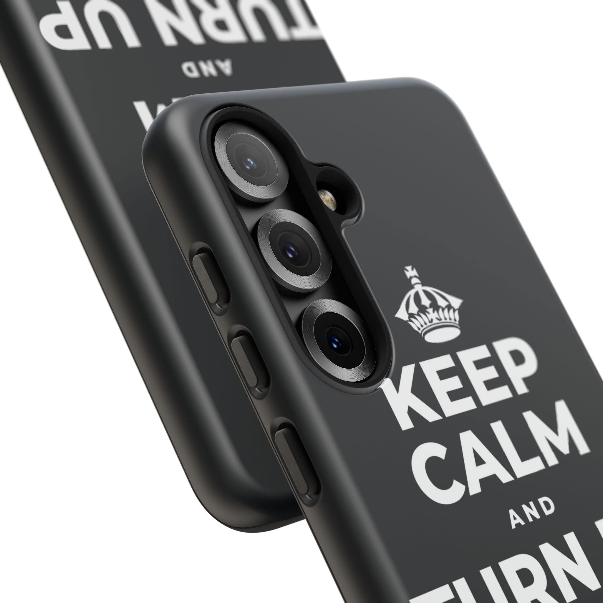 KEEP CALM AND TURN UP THE MUSIC Phone Case (Dark)