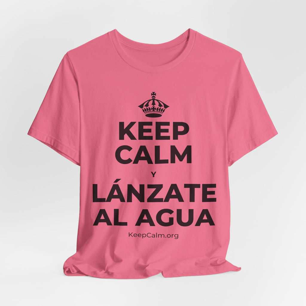 KEEP CALM Y LÁNZATE AL AGUA T-Shirt (Military Green–Autumn)