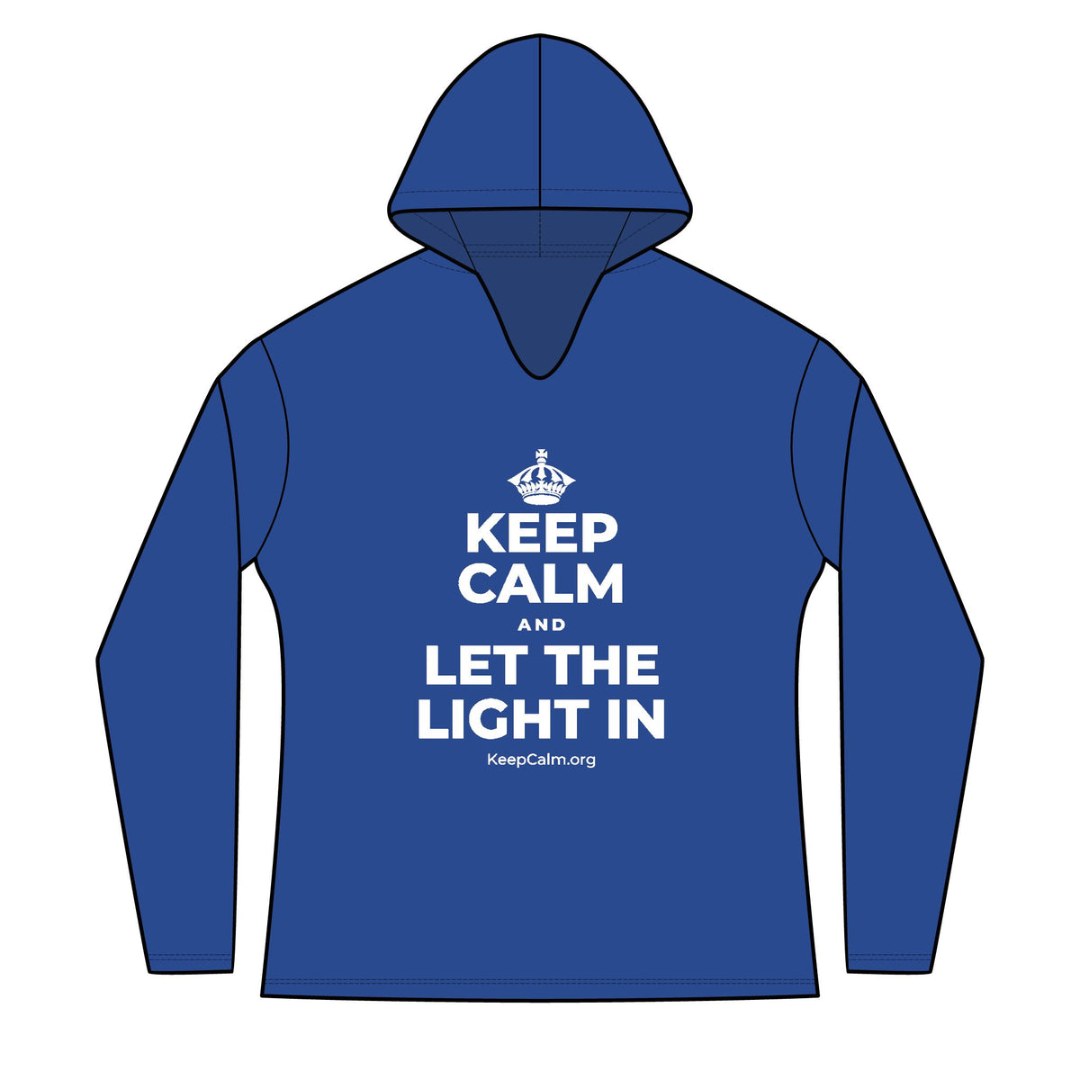 KEEP CALM AND LET THE LIGHT IN Women's Long Sleeve Hoodie