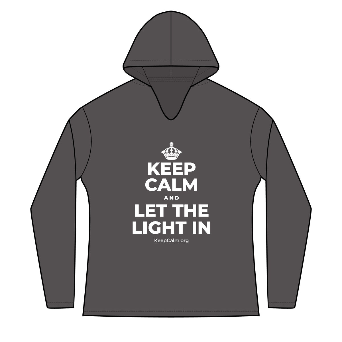 KEEP CALM AND LET THE LIGHT IN Women's Long Sleeve Hoodie