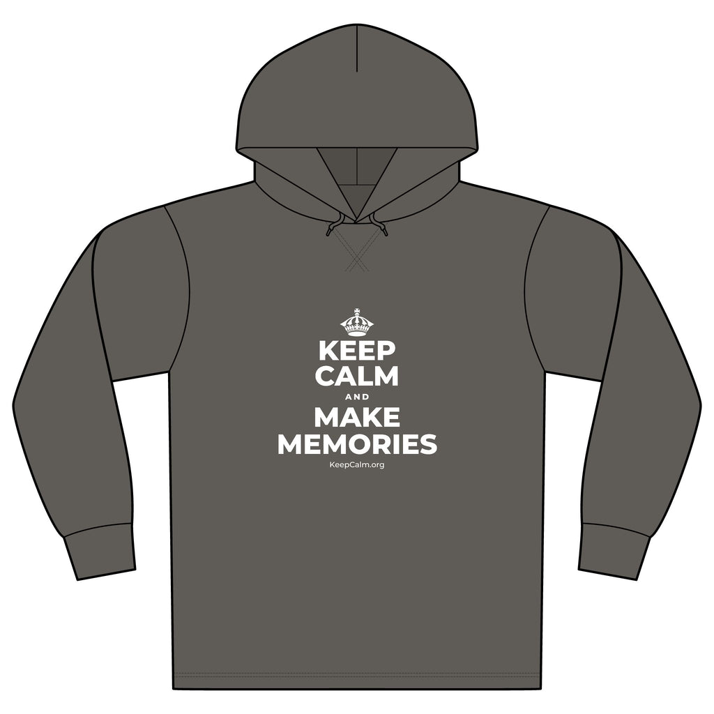 KEEP CALM AND MAKE MEMORIES Organic Hoodie Tee