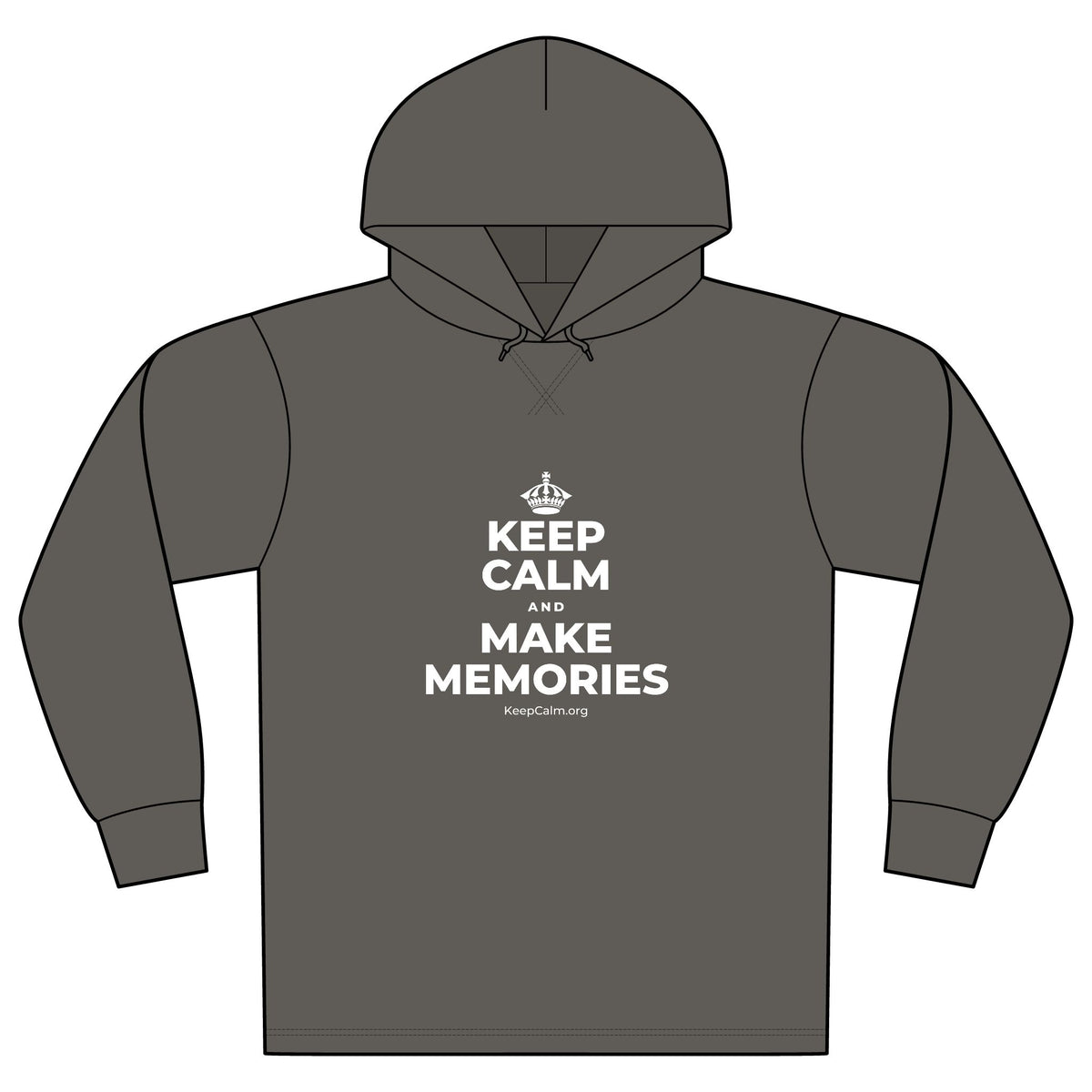 KEEP CALM AND MAKE MEMORIES Organic Hoodie Tee