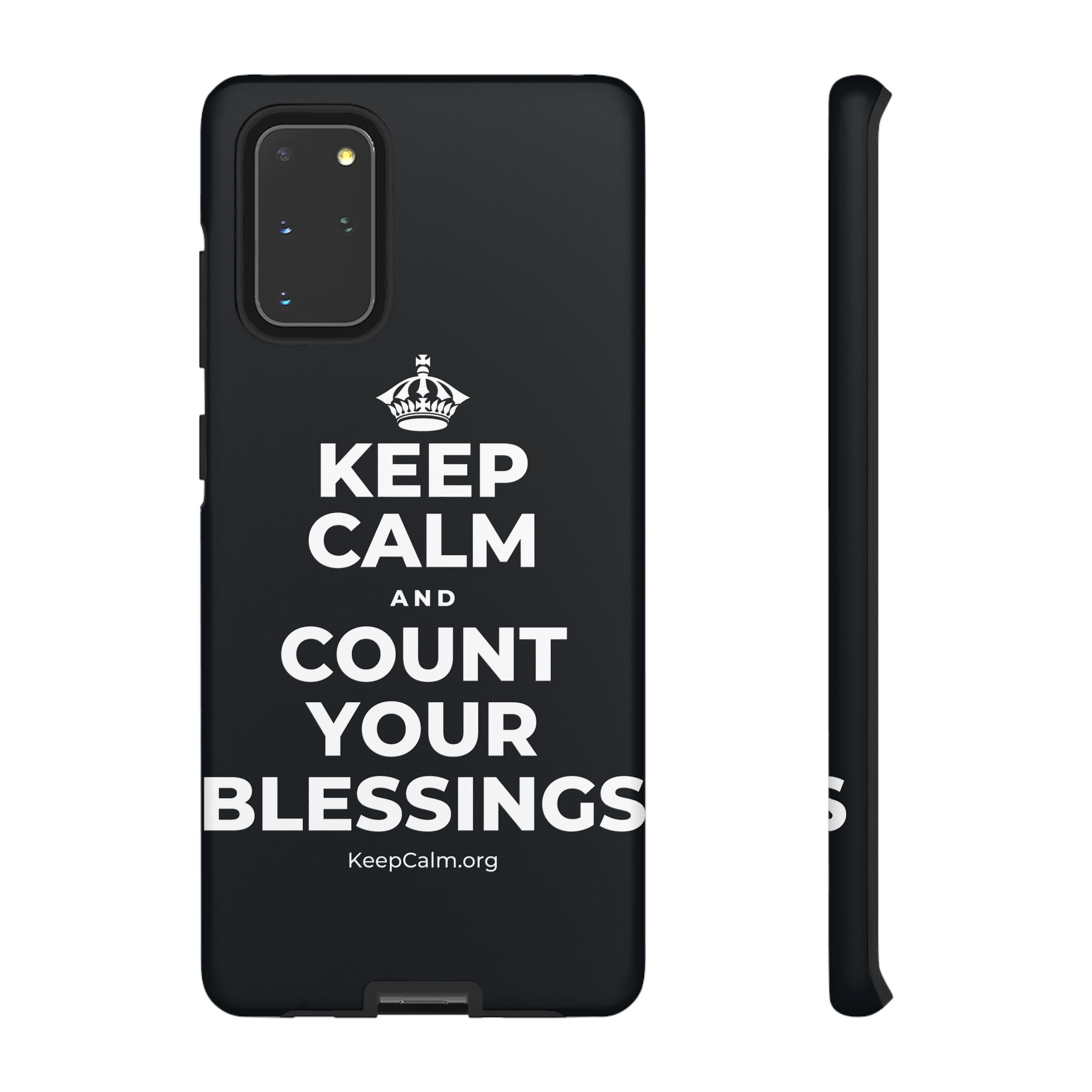 KEEP CALM AND COUNT YOUR BLESSINGS Phone Case (Dark)
