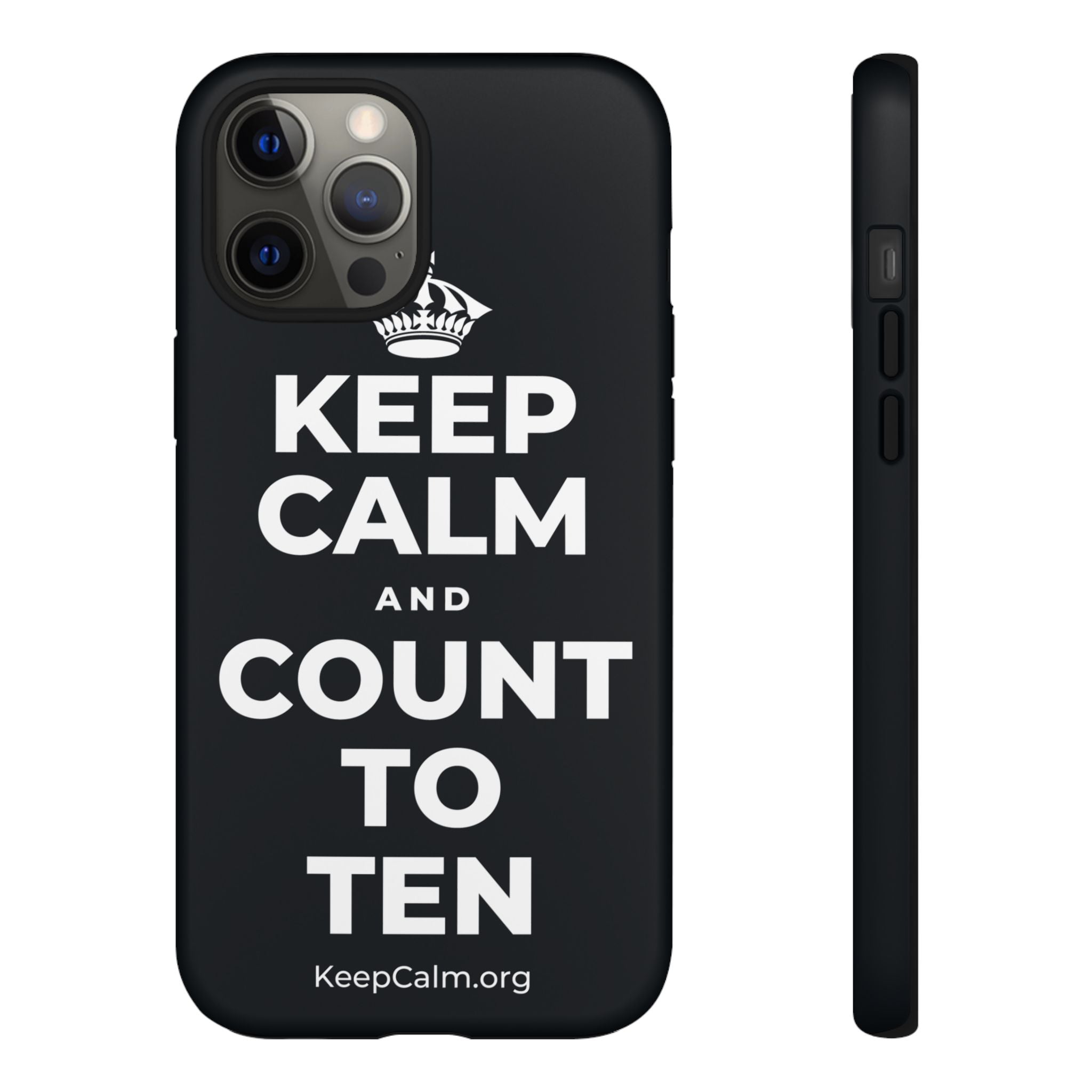 KEEP CALM AND COUNT TO TEN Phone Case (Dark)