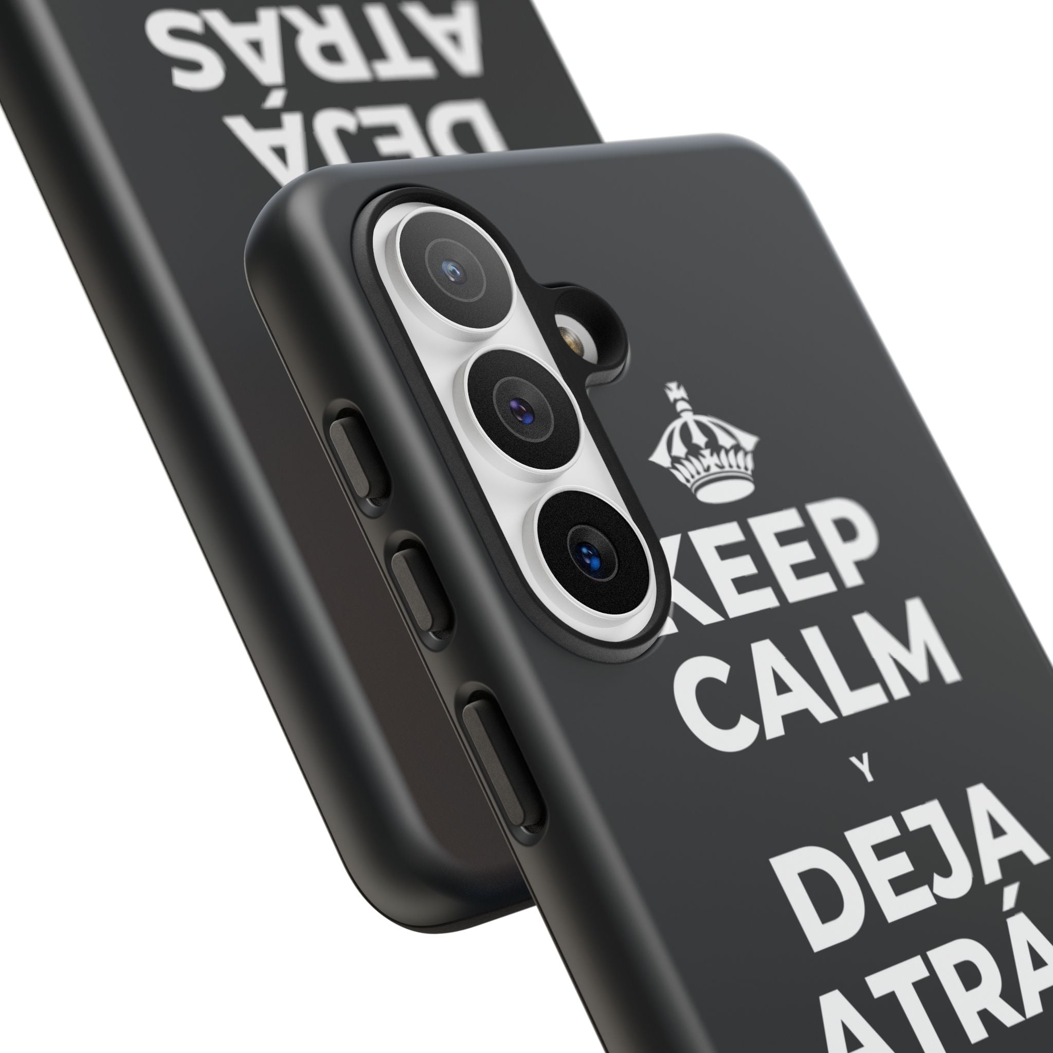 KEEP CALM Y DEJA ATRÁS LAS VIEJAS CARGAS Phone Case (Dark)
