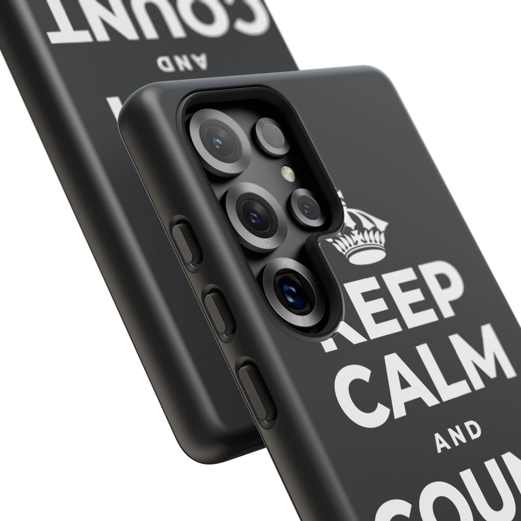 KEEP CALM AND COUNT TO TEN Phone Case (Dark)
