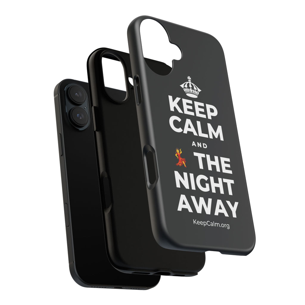 KEEP CALM AND 💃 THE NIGHT AWAY Phone Case (Dark)