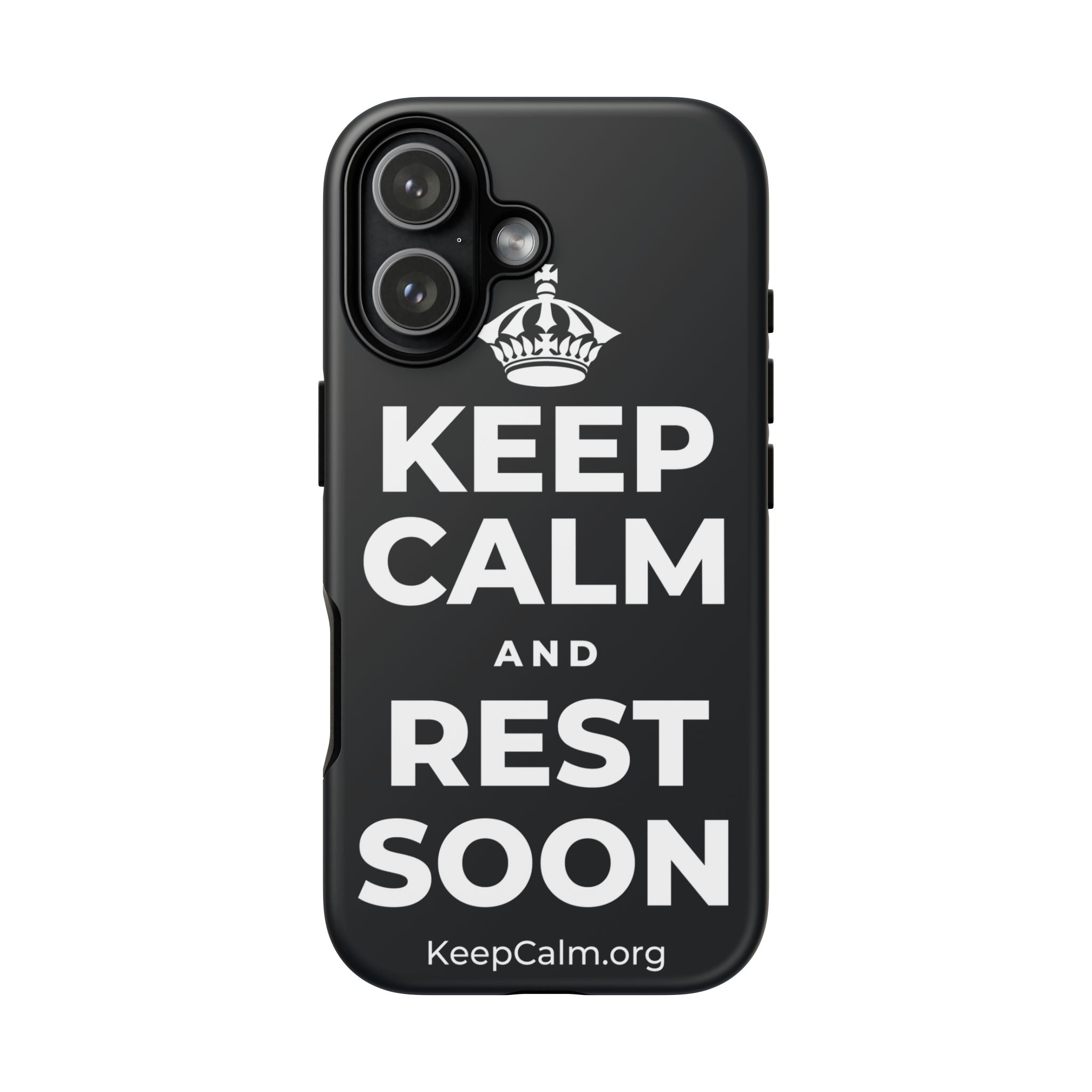 KEEP CALM AND REST SOON Phone Case (Dark)