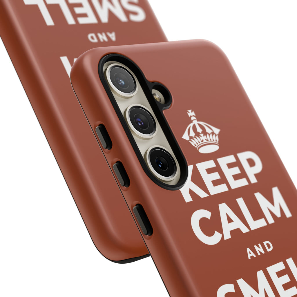 KEEP CALM AND SMELL THE ROSES Phone Case