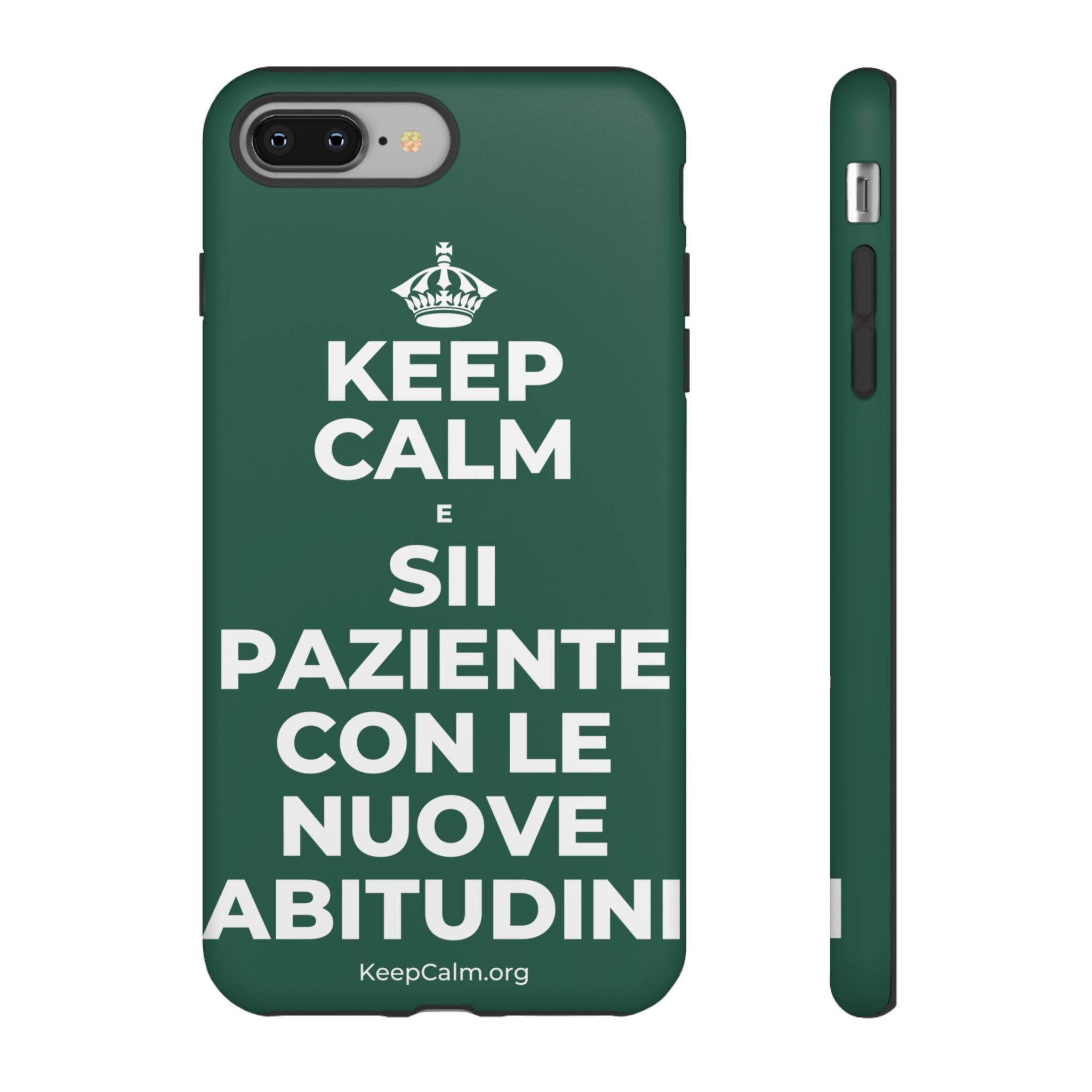 KEEP CALM E SII PAZIENTE CON LE NUOVE ABITUDINI Phone Case