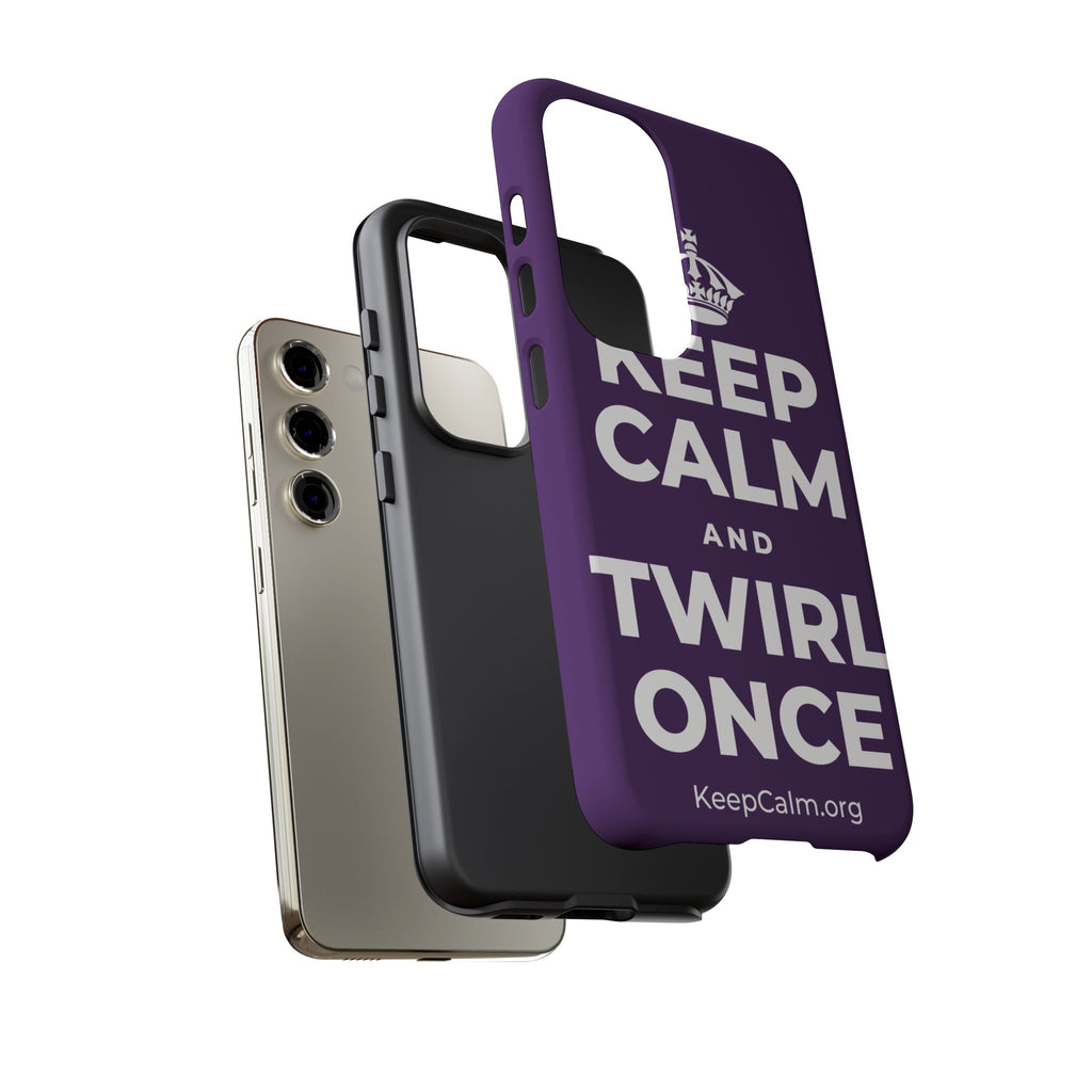 KEEP CALM AND TWIRL ONCE Phone Case