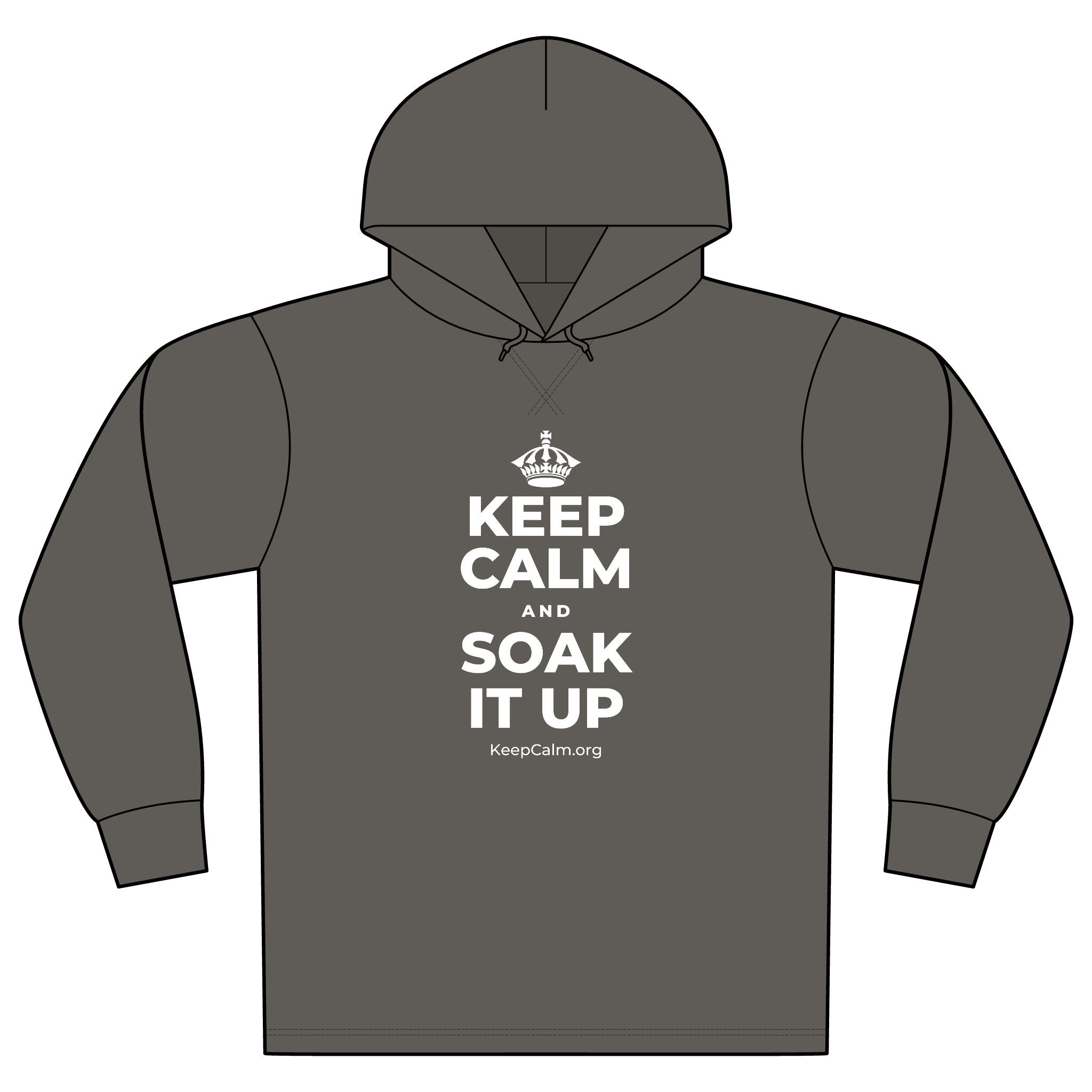 KEEP CALM AND SOAK IT UP Organic Hoodie Tee