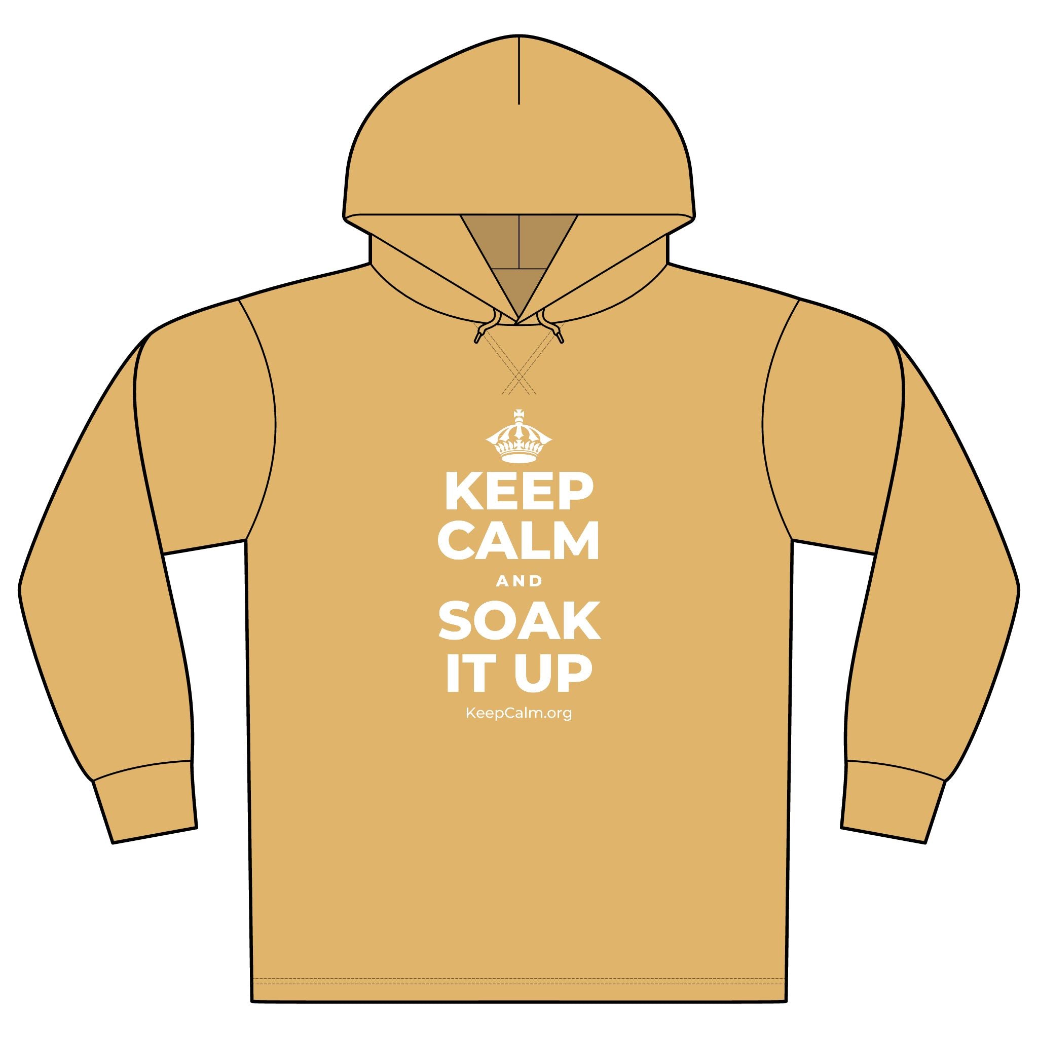 KEEP CALM AND SOAK IT UP Organic Hoodie Tee