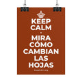 KEEP CALM Y MIRA CÓMO CAMBIAN LAS HOJAS Poster